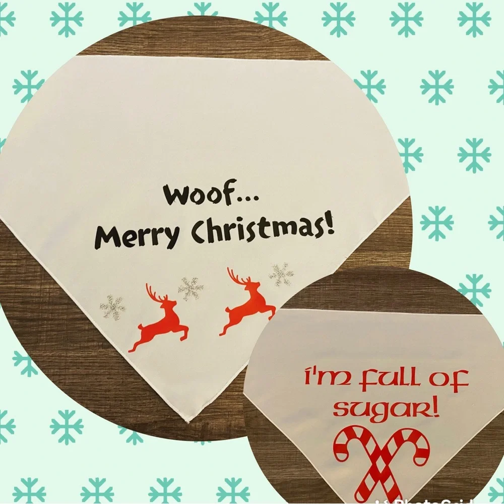 Cute pet bandanas. Custom made